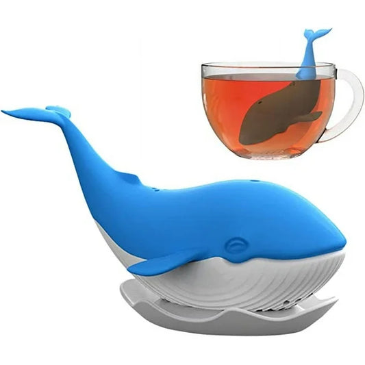 Blue whale tea infuser